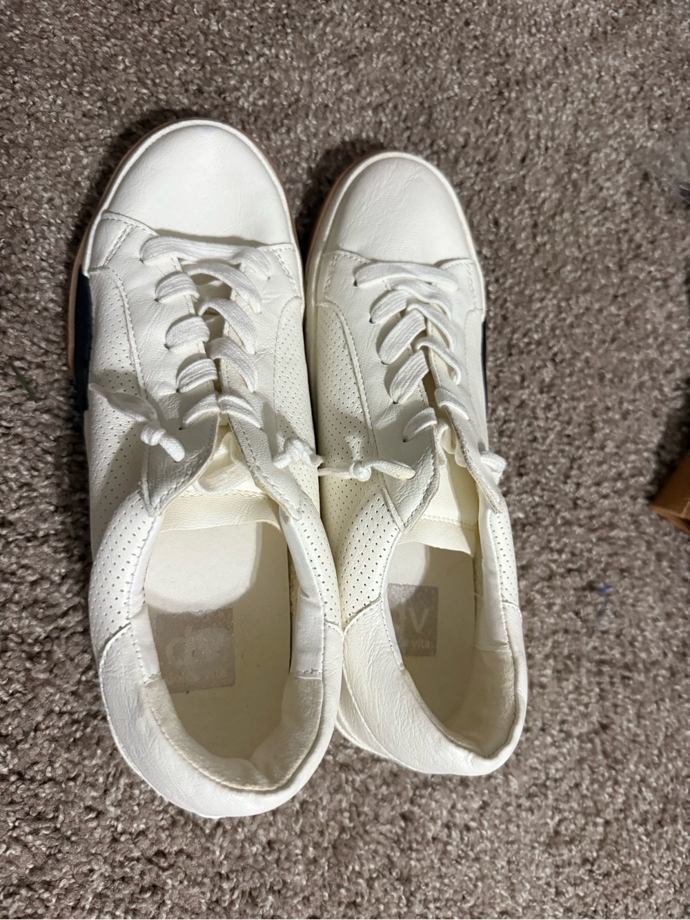 DV by Dolce Vita White Lace-Up Sneakers